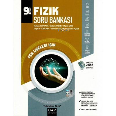 09.Sınıf S.B. Fen Lisesi Fizik - 2022 | Kolektif | Çap Yayınları