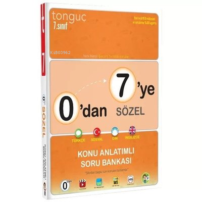 0'dan 7'ye Sözel Konu Anlatımlı Soru Bankası | Kolektif | Tonguç Akade