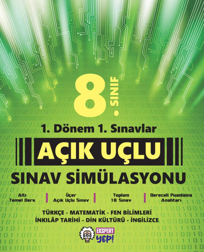 1. Dönem 1. Sınavlar Açık Uçlu Sınav Simülasyonu 8. Sınıf | Kolektif |