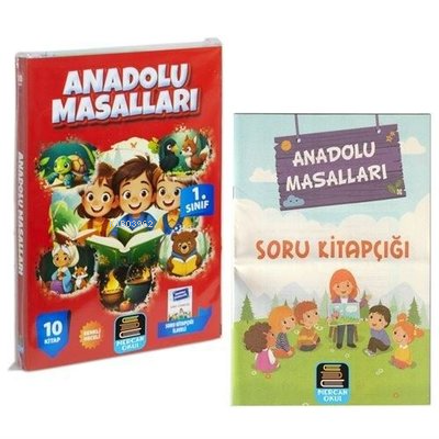 1. Sınıf Anadolu Masalları Okuma Seti - 10 Kitap Takım + Soru Kitapçığ