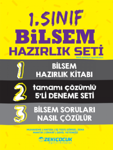 1.Sınıf Bilsem Hazırlık Seti | Kolektif | Zekiçocuk Eğitici Kitaplar