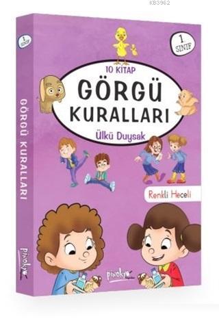 1. Sınıf Görgü Kuralları Serisi (10 Kitap Takım) | Ülkü Duysak | Pinok