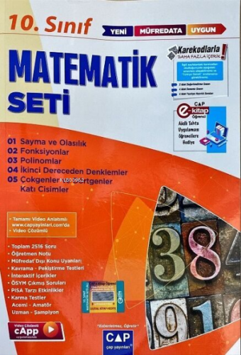 10. Sınıf Anadolu Matematik Seti -2022 | Kolektif | Çap Yayınları