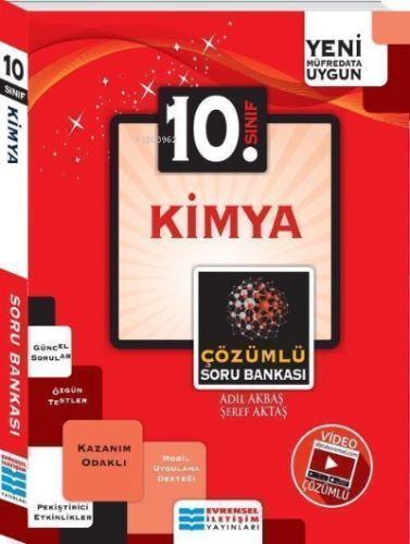 10. Sınıf Kimya Video Çözümlü Soru Bankası Evrensel İletişim Yayınları