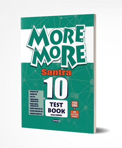 10. Sınıf More More Santra 10 Test Book | Osman Karakula | Kurmay Yayı