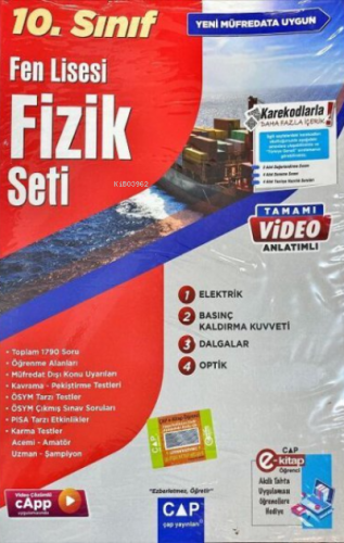 10.Sınıf Set Fen Lisesi Fizik - 2023 | Kolektif | Çap Yayınları