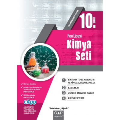 10.SINIF SET FEN LİSESİ KİMYA - 2022 | Kolektif | Çap Yayınları