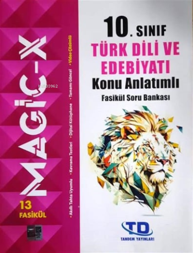 10.Sınıf Türk Dili Ve Edebiyatı Konu Anlatımlı Fasikül Soru Bankası | 