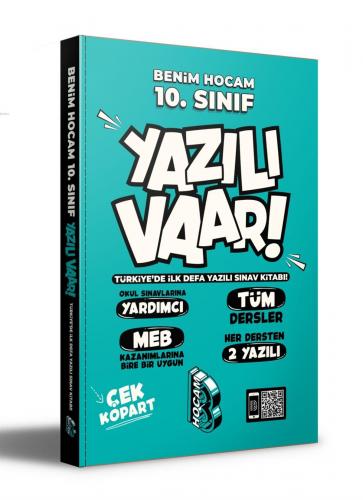 10.Sınıf Yazılı Var Benim Hocam Yayınları | Kolektif | Benim Hocam Yay