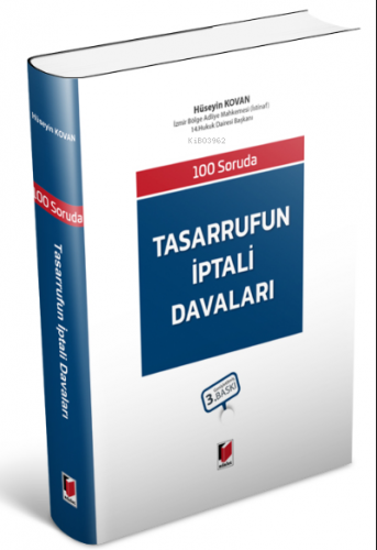 100 Soruda Tasarrufun İptali Davaları | Hüseyin Kovan | Adalet Yayınev