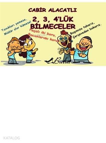 2, 3, 4'lük Bilmeceler; 8+ Yaş | Cabir Alacatlı | Bulut Yayınları