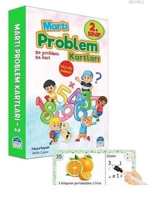 2. Sınıf Problem Kartları - Yaz Sil Kalemli | Refik Çapar | Martı Çocu