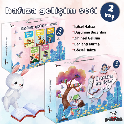 2 Yaş Hafıza Gelişim Seti | Pedagog Afife Çoruk | Beyaz Panda Yayınlar