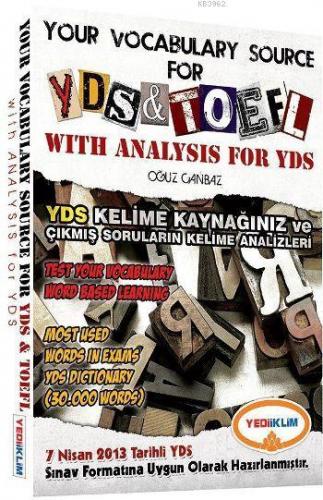 2016 Your Vocabulary Source For YDS and TOEFL | Kolektif | Yediiklim Y