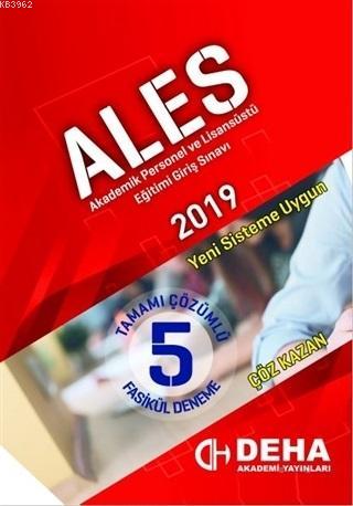 2019 ALES Tamamı Çözümlü 5 Fasikül Deneme | Kolektif | Deha Yayınları