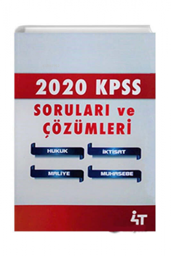 2020 Kpss Soruları Ve Çözümleri | Kolektif | 4T Yayınevi