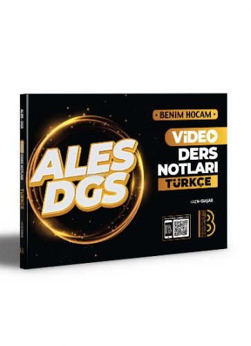 2021 ALES DGS Türkçe Video Ders Notları Benim Hocam Yayınları | Kadir 