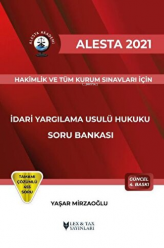 2021 Alesta İdari Yargılama Usulü Hukuku Soru Bankası | Yaşar Mirzaoğl