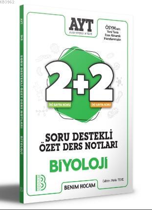 2021 AYT Biyoloji 2+2 Soru Destekli Özet Ders Notları | Melis Teke | B