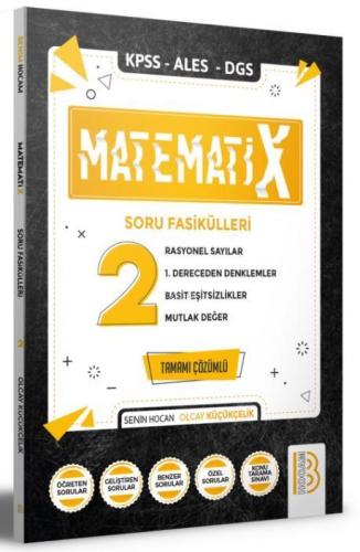 2021 KPSS ALES DGS MatematiX Soru Fasikülleri 2 Benim Hocam Yayınları 