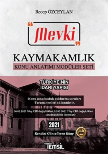 2021 Mevki Kaymakamlık Konu Anlatımı Modüler Seti - Türkiye'nin İdari 