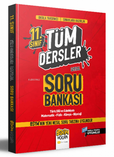 2022 11. Sınıf Sayısal Tüm Dersler Soru Bankası | Kolektif | Benim Hoc