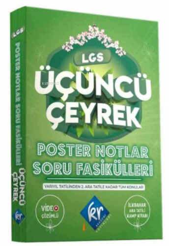 2022 8. Sınıf LGS Poster Notlar Soru Fasikülleri Üçüncü Çeyrek | Kolek