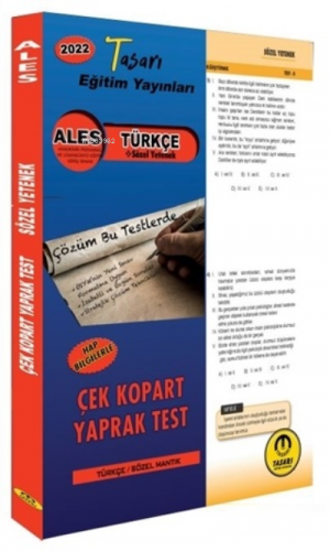 2022 ALES Türkçe Çek Kopar Yaprak Test | Özgen Bulut | Tasarı Yayınlar