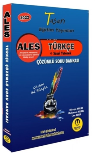 2022 ALES Türkçe Sözel Yetenek Çözümlü Soru Bankası | Hüseyin Arslan |