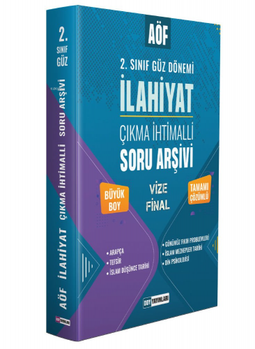 2022 AÖF İlahiyat 2. Sınıf Güz Dönemi Çıkmış Soru Arşivi Tamamı Çözüml