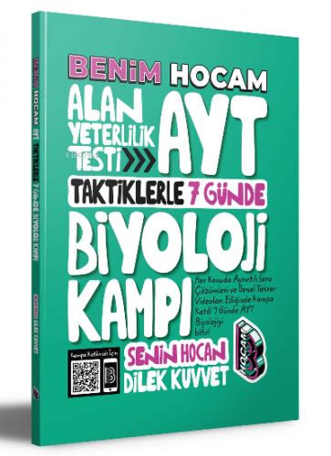 2022 AYT 7 Günde Biyoloji Kampı Benim Hocam Yayınları | Dilek Kuvvet |