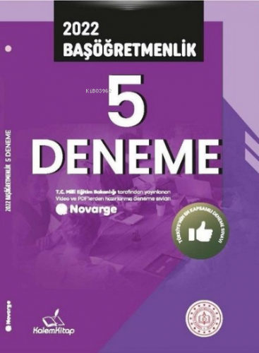 2022 Başöğretmenlik 5 Deneme | Kolektif | Kalem Kitap