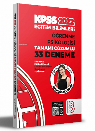 2022 Eğitim Bilimleri Öğrenme Psikolojisi Tamamı Çözümlü 33 Deneme | A