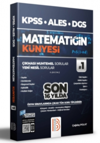 2022 KPSS ALES DGS Matematiğin Künyesi | Çağdaş Polat | Benim Hocam Ya