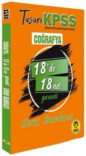 2022 KPSS Coğrafya 18 de 18 Net Soru Bankası Tasarı Eğitim Yayınları |