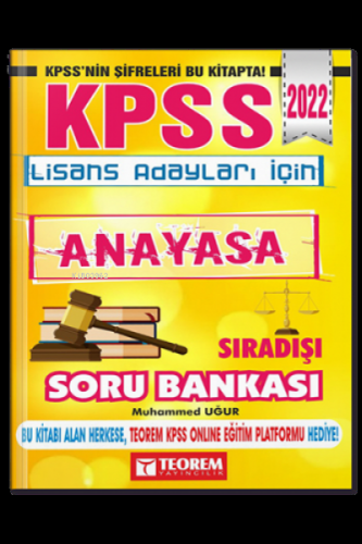 2022 KPSS Lisans Adayları İçin Sıra Dışı Anayasa Soru Bankası Teorem Y