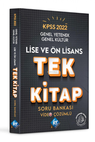 2022 KPSS Lise Ön Lisans Genel Yetenek Genel Kültür Tek Kitap Soru Ban