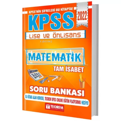 2022 KPSS Lise Ön Lisans Matematik Tam İsabet Soru Bankası | Kolektif 