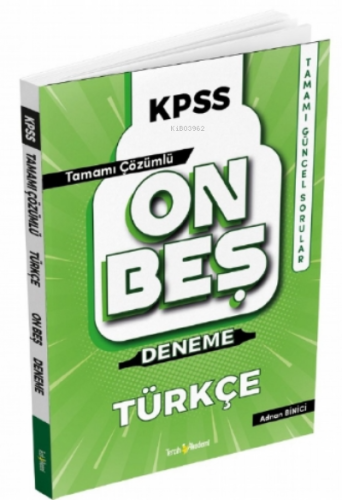 2022 KPSS Türkçe Tamamı Çözümlü 15 Deneme | Adnan Binici | Tercih Akad