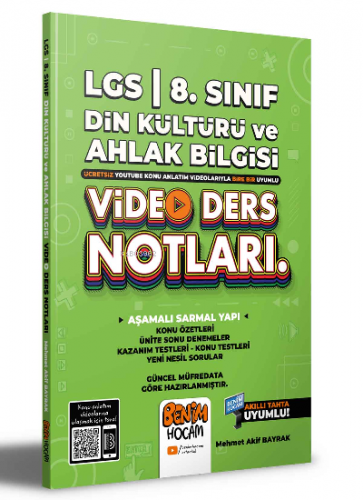 2022 LGS 8.Sınıf Din Kültürü ve Ahlak Bilgisi Video Ders Notları (Konu