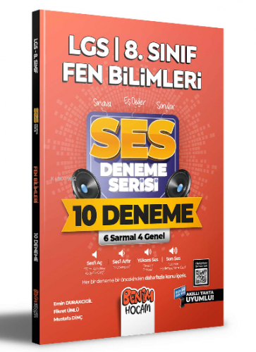 2022 LGS 8.Sınıf Fen Bilimleri SES Deneme Serisi 10 Deneme | Mustafa D