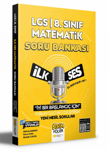 2022 LGS İlk Ses Yeni Nesil Matematik Soru Bankası | Mustafa Tuncer | 