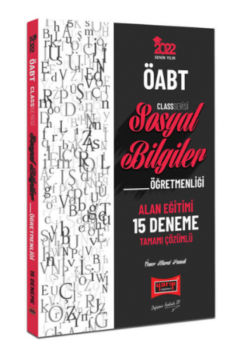 2022 ÖABT Class Sosyal Bilgiler Öğretmenliği Alan Eğitimi 15 Deneme Sı