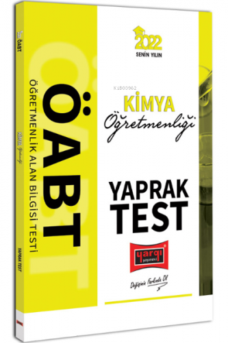 2022 ÖABT Kimya Öğretmenliği Yaprak Test | Kolektif | Yargı Yayınevi