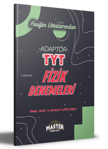 2022 TYT Adaptör Fizik Denemeleri Master Hocam Serisi | Mehmet Alper S