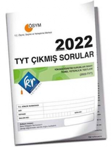 2022 TYT Çıkmış Sorular Tıpkı Basım Kitapçığı | Kolektif | KR Akademi