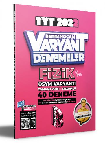 2022 TYT Fizik Tamamı Video Çözümlü 40 Deneme Sınavı Benim Hocam Yayın