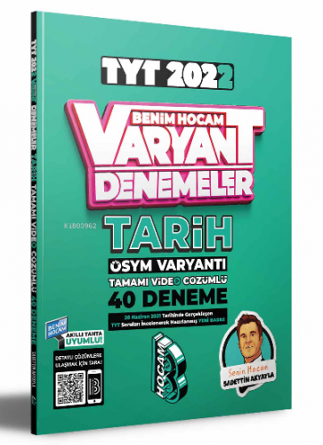 2022 TYT Tarih Tamamı Video Çözümlü 40 Deneme Sınavı | Sadettin Akyayl