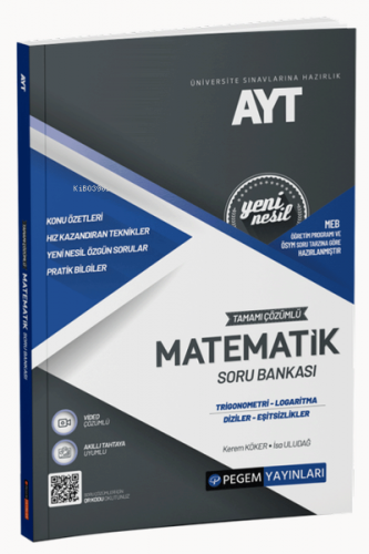 2022 Üniversite Sınavlarına Hazırlık AYT Tamamı Çözümlü Matematik ( Tr