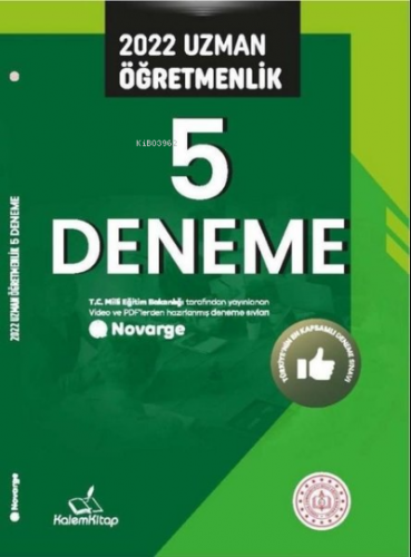 2022 Uzman Öğretmenlik 5 Deneme | Kolektif | Kalem Kitap